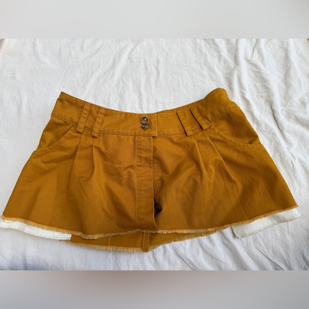 BDG Low Waist Mustard Mini Skirt